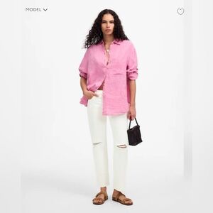 NWT Madewell The Dean Easy Straight Crop Jean 23P